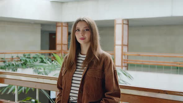 Portrait of Young Caucasian Woman