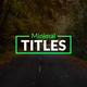 Minimal Creative Titles | Mogrt - VideoHive Item for Sale