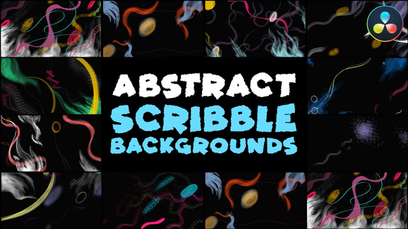 Abstract Scribble Backgrounds | DaVinci Resolve