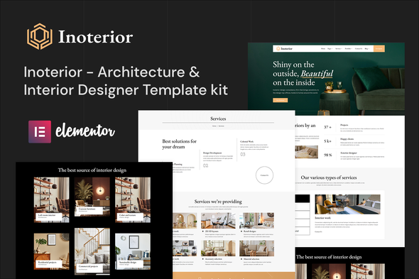 Inoterior - Interior Designer Elementor Template Kit