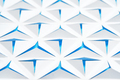Abstract geometric background photo. Triangles cut out in paper. White and blue color. - PhotoDune Item for Sale