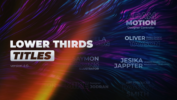 Lower Thirds Titles | Premiere Pro