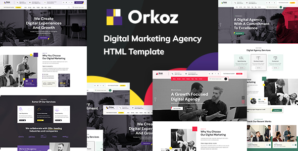 Orkoz - Digital Agency Creative HTML Template