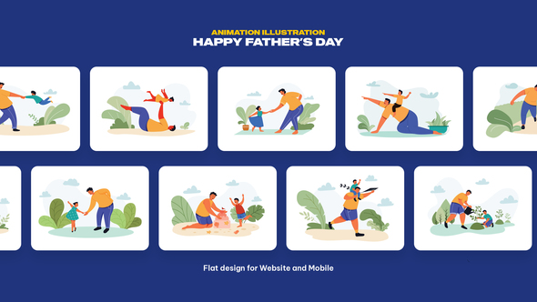 Animation Illustration - Father's Day MOGRT