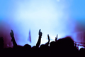 Crowd of People with Outstretched Arms at a Concert - PhotoDune Item for Sale
