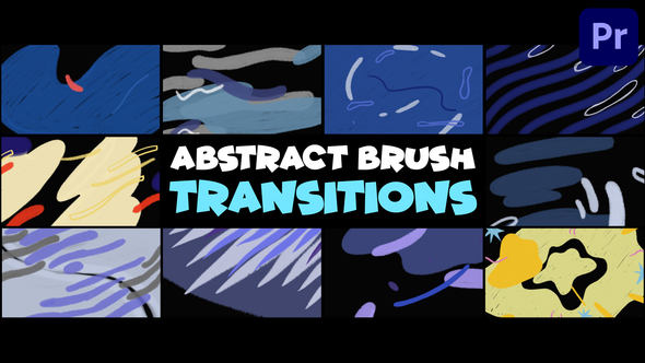 Abstract Brush Transitions | Premiere Pro MOGRT
