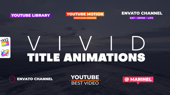 Vivid Title Animations | Final Cut Pro X alt