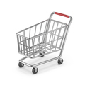 Empty metal shopping cart - PhotoDune Item for Sale