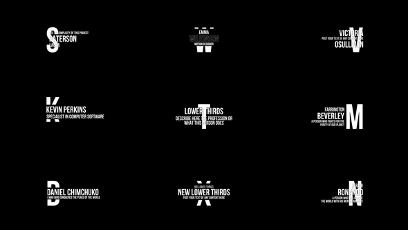 Big Lower Thirds | FCPX alt