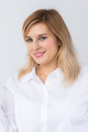 Human face expressions and emotions. Positive joyful young beautiful female with fair straight hair - PhotoDune Item for Sale