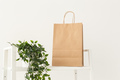 Recycled paper shopping bag on shelf - mockup - PhotoDune Item for Sale