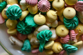 Mixed coloured meringues in a buffet - PhotoDune Item for Sale