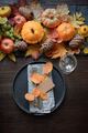 Autumn place setting with leaves and pumpkins - PhotoDune Item for Sale