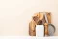 Kitchen utensils on wooden table - PhotoDune Item for Sale