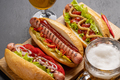 Various hot dog and beer - PhotoDune Item for Sale
