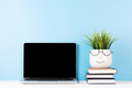 Laptop with blank screen for your message, app or web - PhotoDune Item for Sale