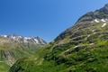 Panoramic view of green alpine meadows and mountains - PhotoDune Item for Sale
