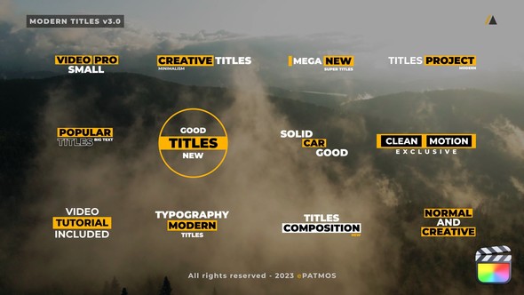 Modern Titles v3.0 | Final Cut Pro