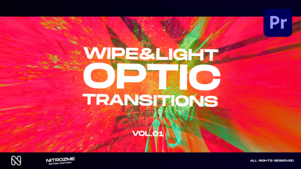 Wipe and Light Optic Transitions Vol. 01 for Premiere Pro
