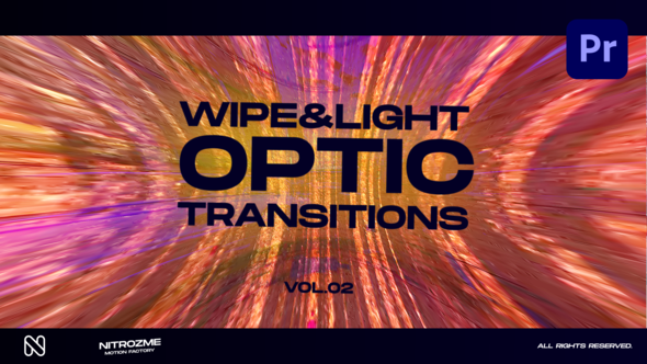 Wipe and Light Optic Transitions Vol. 02 for Premiere Pro