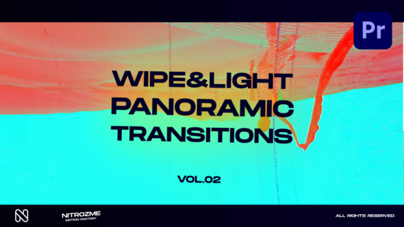 Wipe and Light Panoramic Transitions Vol. 02 for Premiere Pro