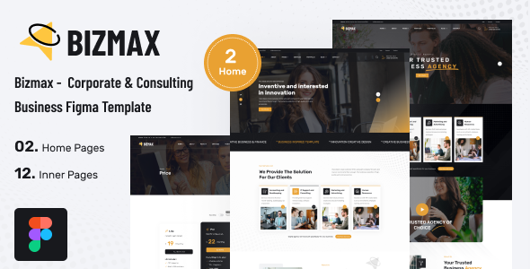Bizmax – Corporate And Consulting Business Figma Template