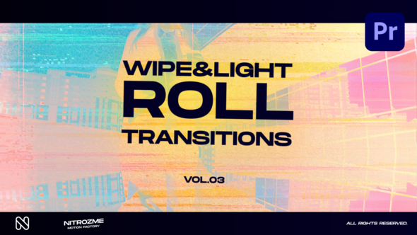 Wipe and Light Roll Transitions Vol. 03 for Premiere Pro