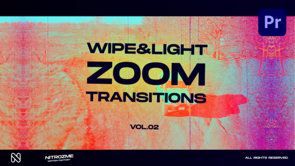 Wipe and Light Zoom Transitions Vol. 02 for Premiere Pro