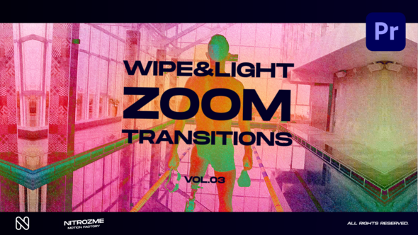 Wipe and Light Zoom Transitions Vol. 03 for Premiere Pro