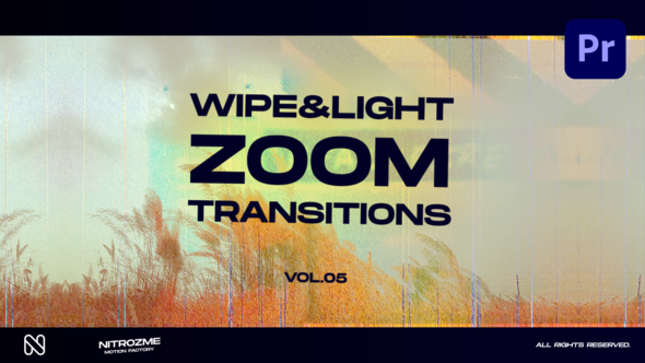 Wipe and Light Zoom Transitions Vol. 05 for Premiere Pro
