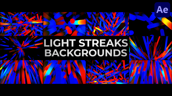 Light Streaks Backgrounds for After Effects alt