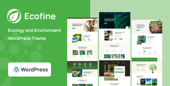 Ecofine - Ecology & Environment WordPress Theme
