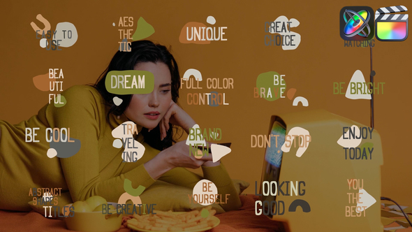 Abstract Shapes Titles for FCPX alt