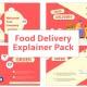 Online Food Delivery Explainer Animation Scene - VideoHive Item for Sale