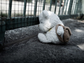 Teddy Bear sitting on Cement Vintage Styles,Symbols Abuse Child kid - PhotoDune Item for Sale