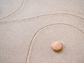 Zen Garden Calm Symbols Nature,Line Pattern Texture Japan on Sand Beach - PhotoDune Item for Sale