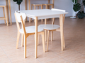 Chair and Table Interior Room,White Wooden Kitchen Dinning or Living in House - PhotoDune Item for Sale