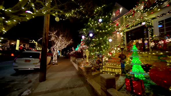 House with Christmas Decorations, Dyker Heights
