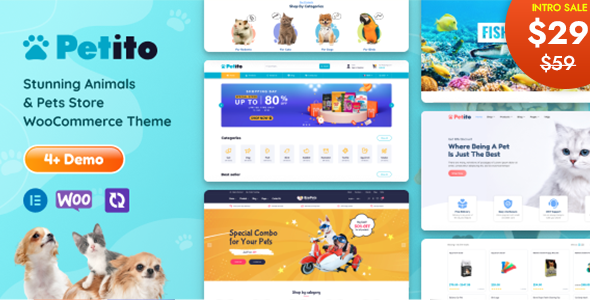 Petito – Animals and Pets Store WooCommerce Theme