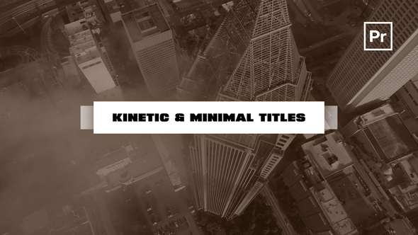 Kinetic and Minimal Titles for Premiere Pro