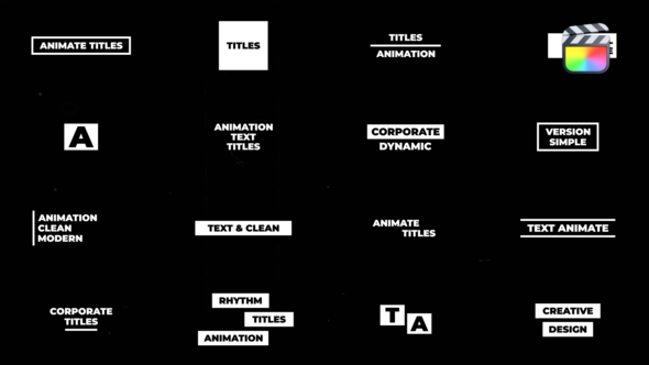 Text Animation \ FCPX alt