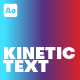 Kinetic Text Animation - VideoHive Item for Sale