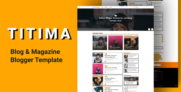 TITIMA – Lifestyle Blog & Magazine Blogger Template
