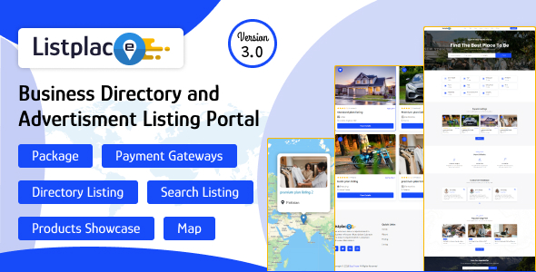 Listplace - A Complete  Directory Listing Platform