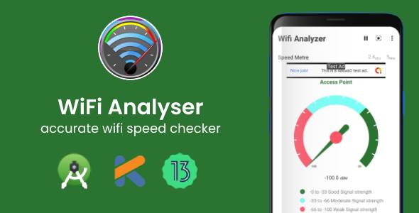 Wifi Analyzer app with Admob Ads - Android 13 supported