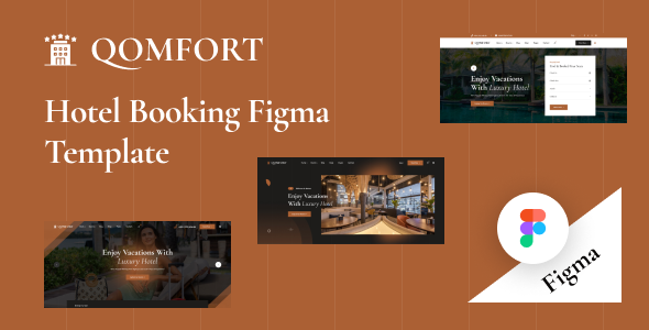 Qomfort - Hotel Booking Figma Template