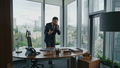 Angry businessman finish phone call standing in office. Entrepreneur shouting. - PhotoDune Item for Sale