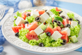 Full of vitamins Greek salad seasoned with olive oil. - PhotoDune Item for Sale