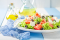 Fresh and healthy Greek salad seasoned with olive oil. - PhotoDune Item for Sale