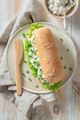 Homemade and healthy sandwich with radish and creamy cheese. - PhotoDune Item for Sale